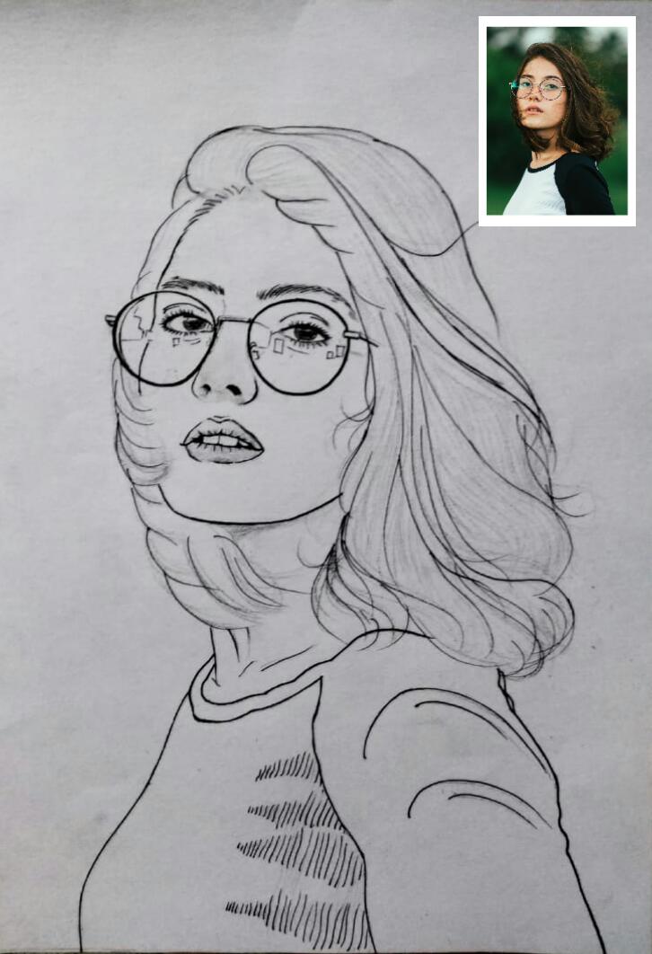 Line Art Drawing | Photo to Painting | Custom Portrait Drawing | Sketch  Artist